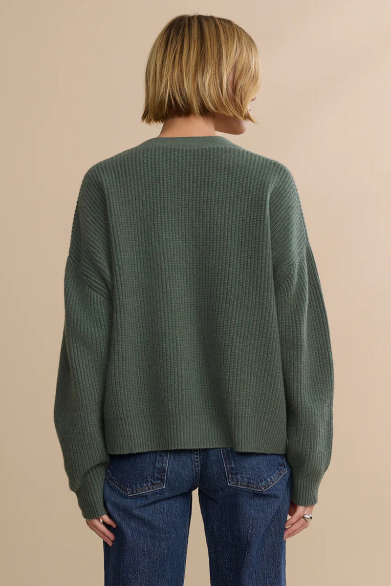 CROPPED CASHMERE COCOON CARDIGAN