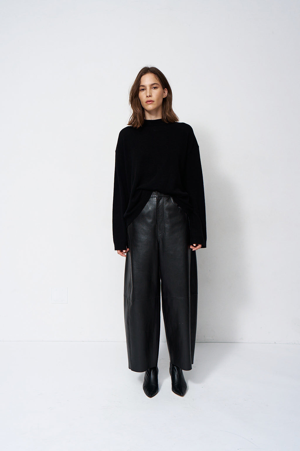 THE BOXY MOCK NECK SWEATER