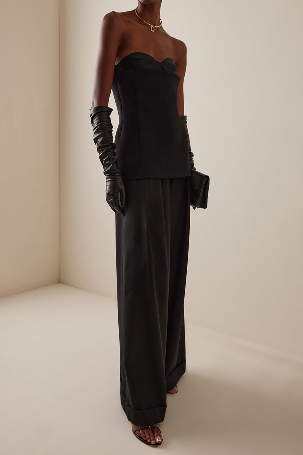 MILA PLEATED WOOL TROUSER