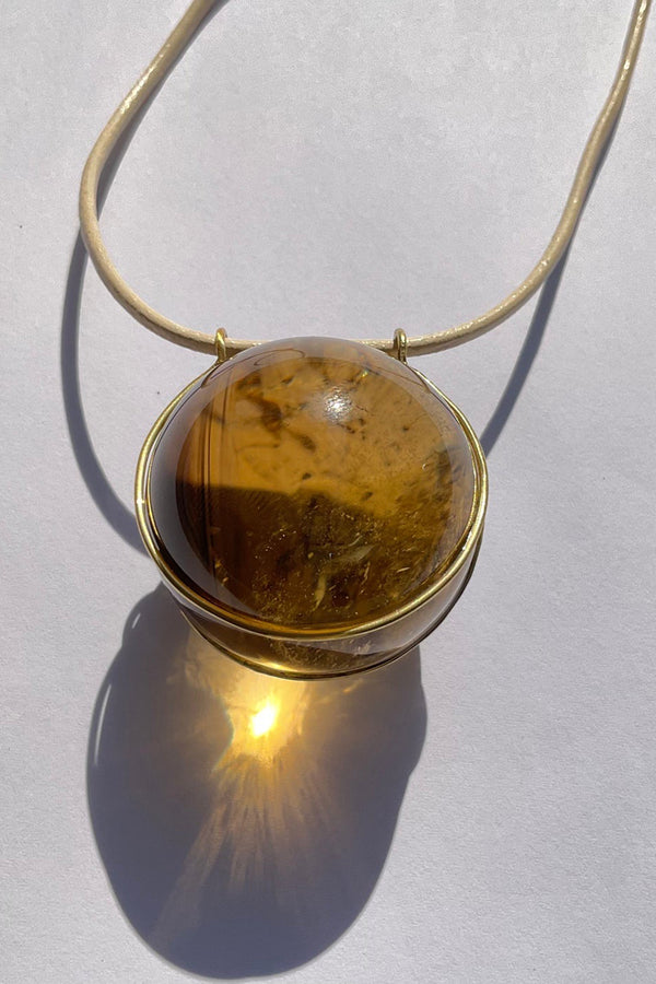 *Marisa Klass Trunkshow* CITRINE HEALING SPHERE NECKLACE