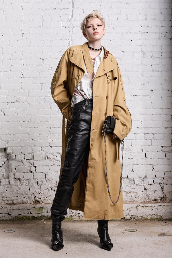 OVERSIZED DECONSTRUCTED TRENCH COAT