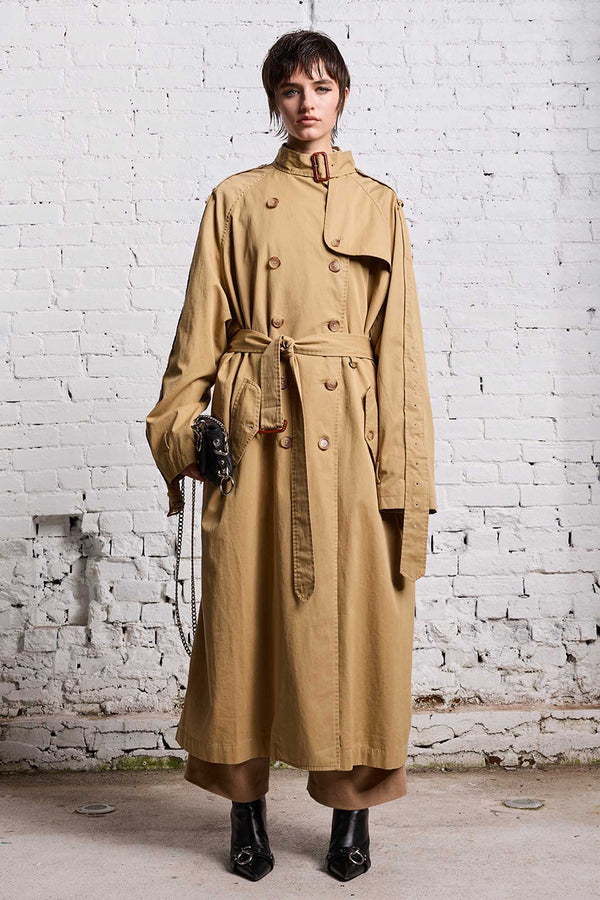 OVERSIZED DECONSTRUCTED TRENCH COAT