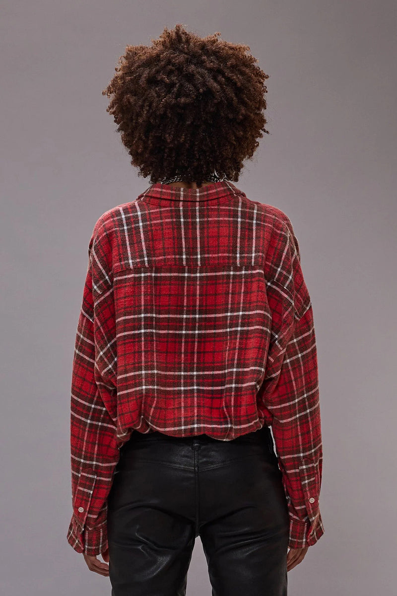 PLAID CROSSOVER SHIRT