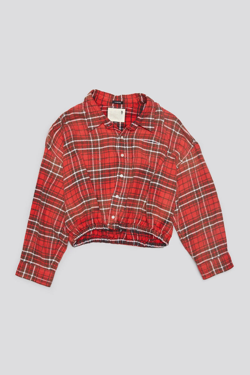 PLAID CROSSOVER SHIRT