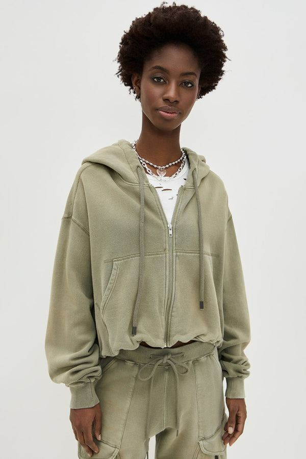 BALLOON ZIP-UP HOODIE