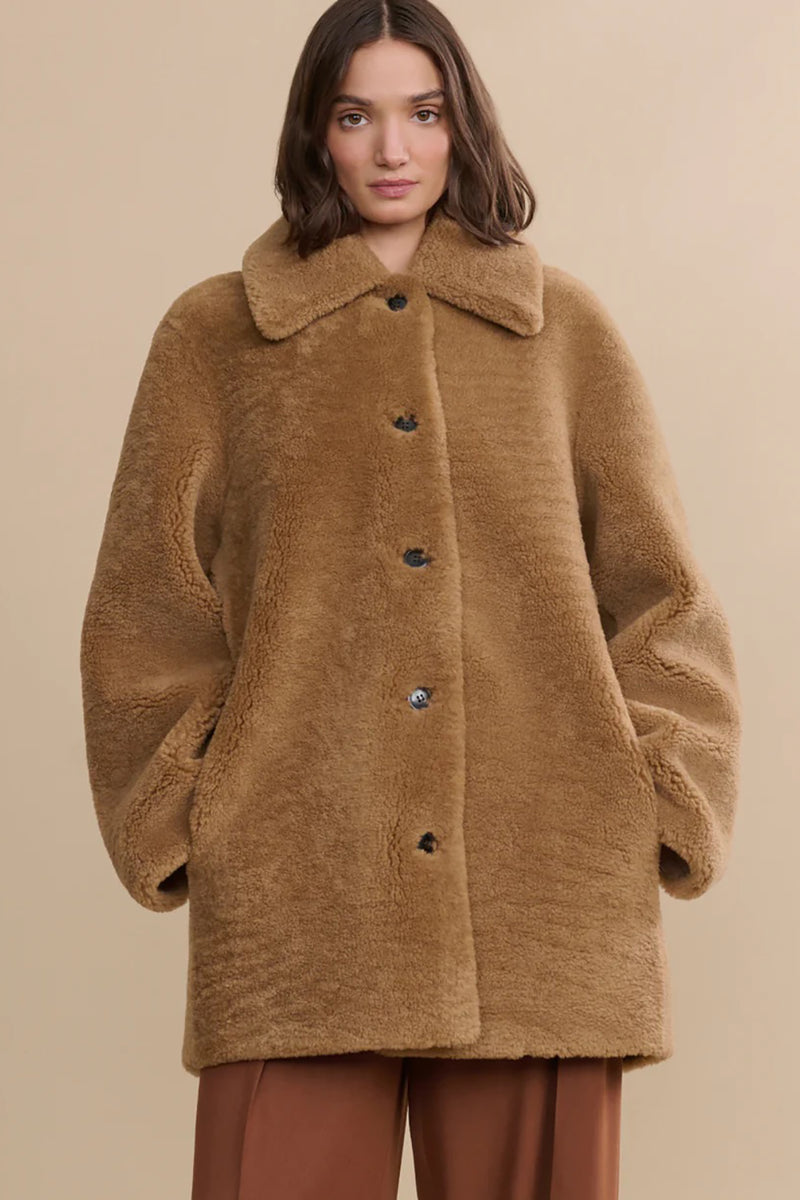 AURORA SHEARLING COAT