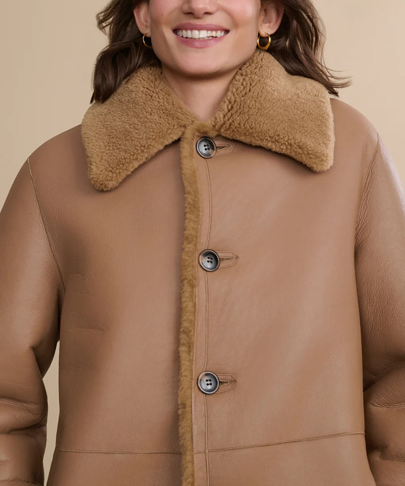 AURORA SHEARLING COAT
