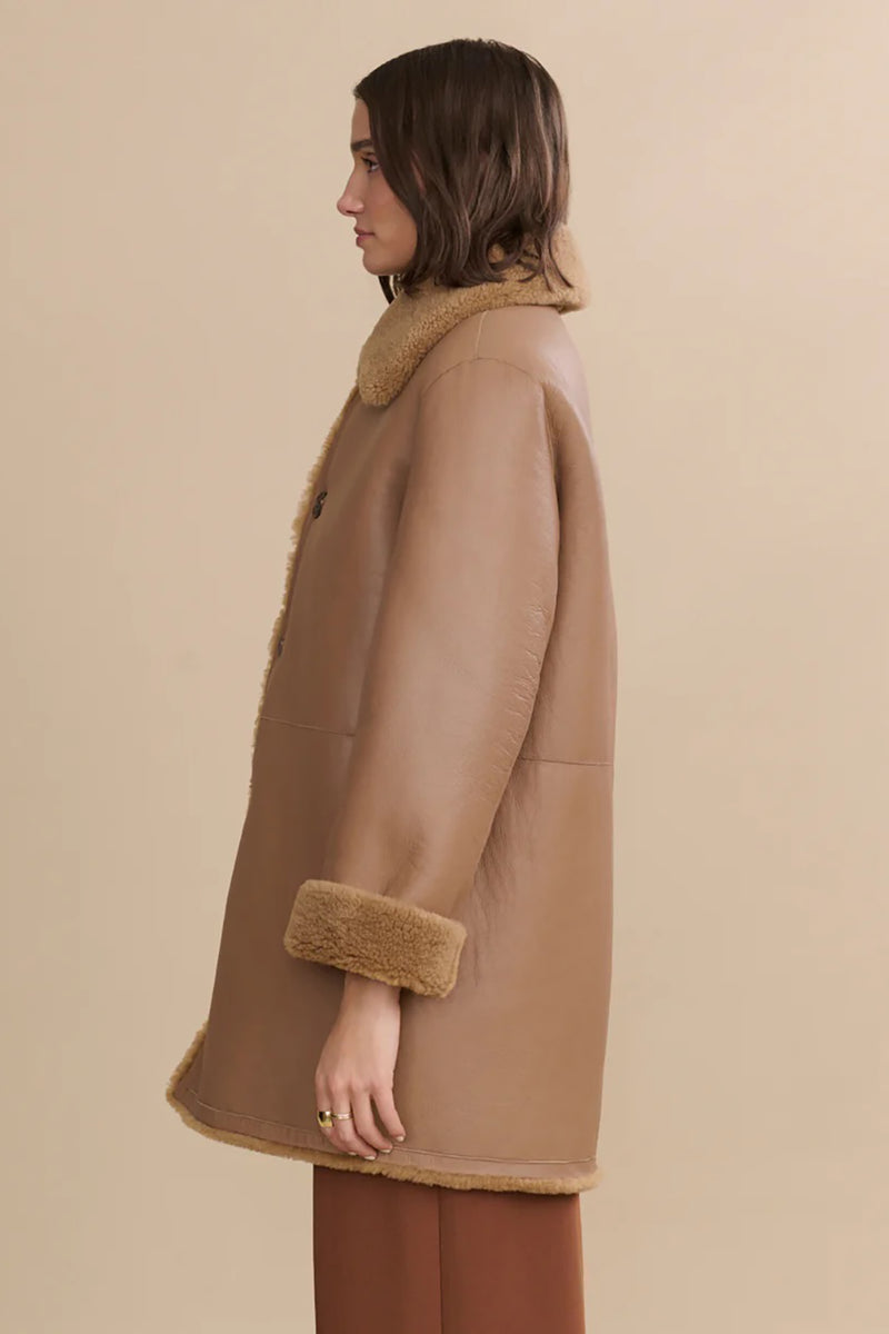 AURORA SHEARLING COAT