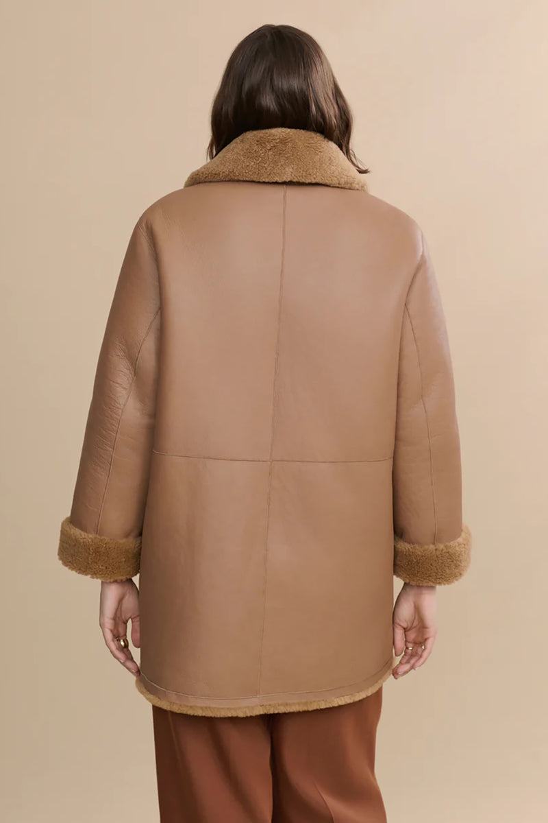AURORA SHEARLING COAT