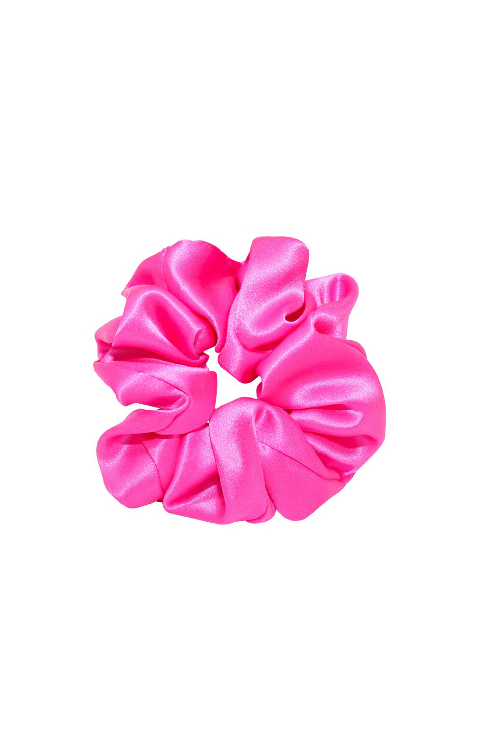 SWEET DREAMS SILK SCRUNCHIE IN ELECTRIC MAGENTA