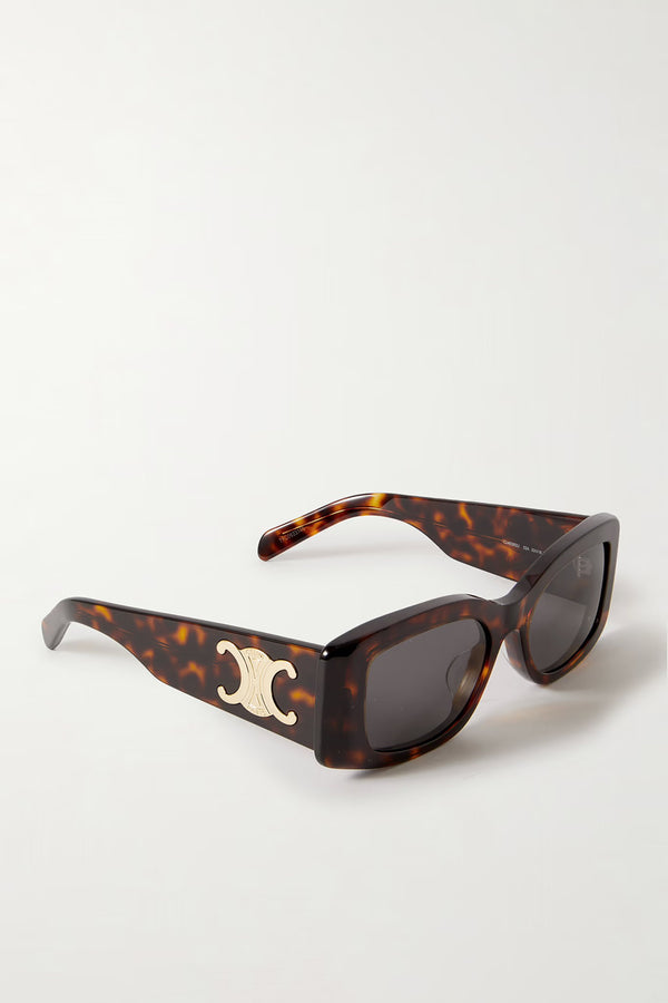 TRIOMPHE OVERSIZED SQUARE FRAME ACETATE SUNGLASSES