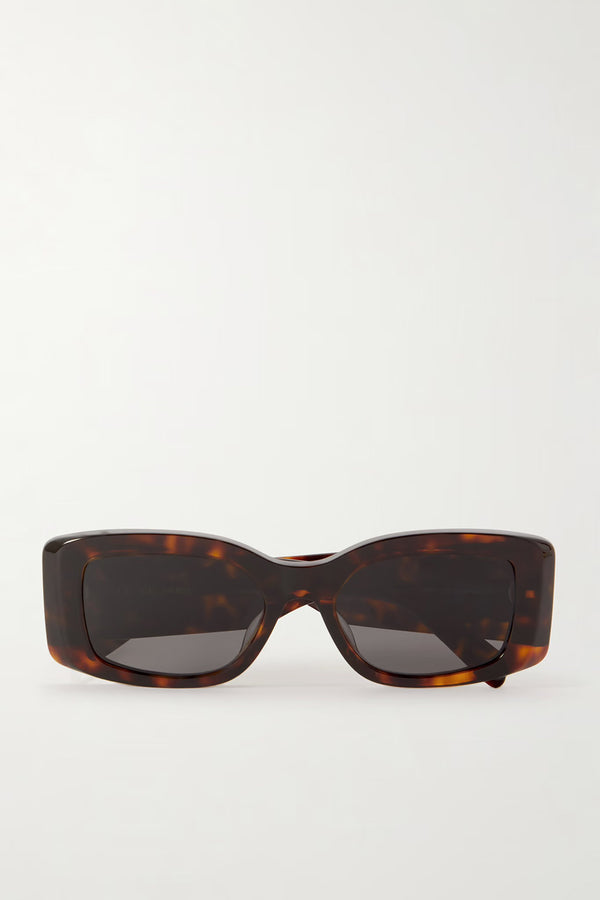 TRIOMPHE OVERSIZED SQUARE FRAME ACETATE SUNGLASSES