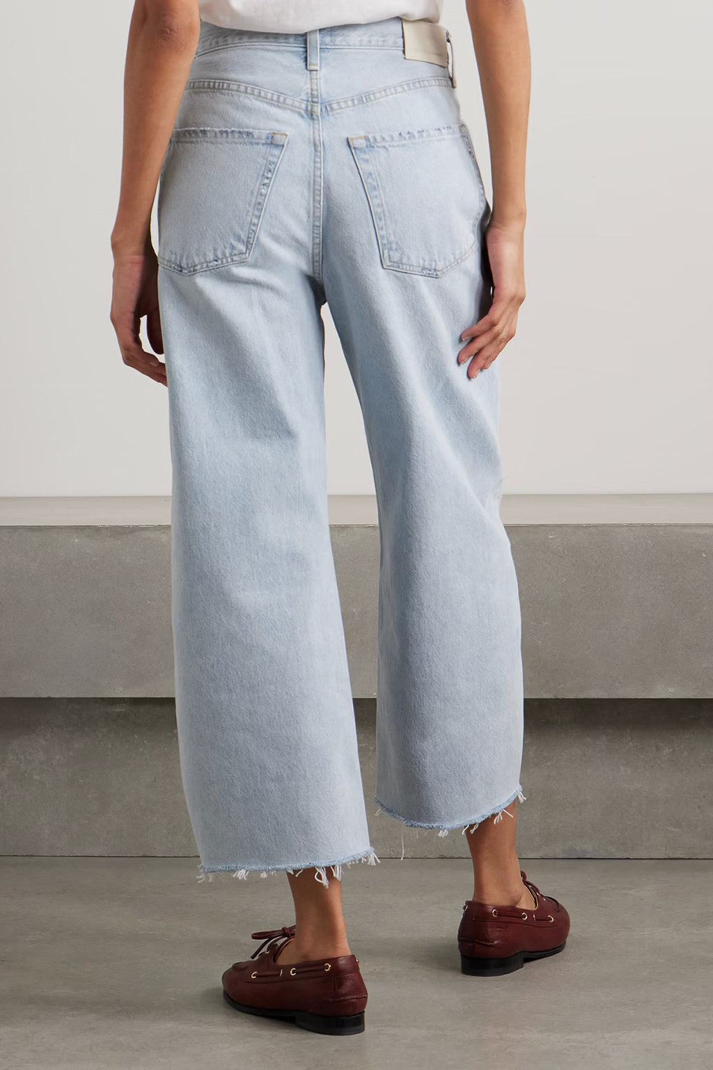 AYLA RAW HEM CROP DENIM