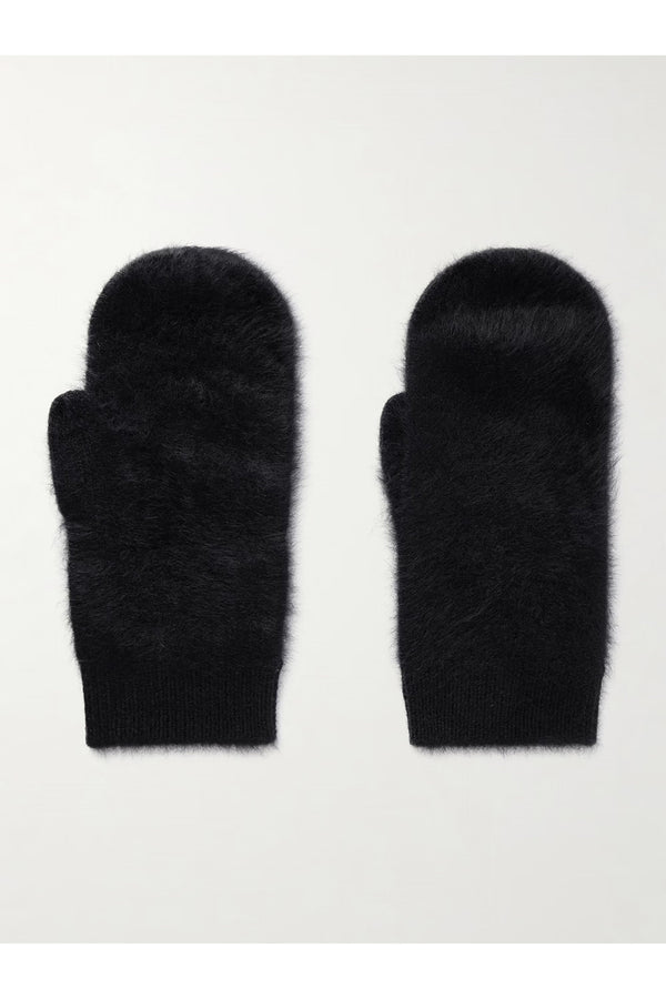 BRUSHED CASHMERE MITTENS
