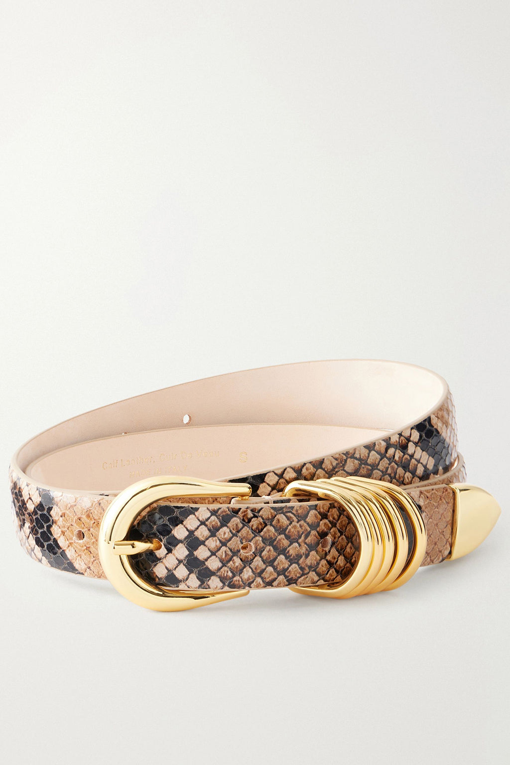 HOLLYHOCK BELT IN SAHARA SNAKE & GOLD