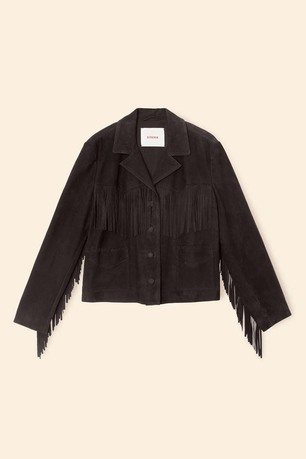 BRONCO SUEDE FRINGE JACKET *pre-order*