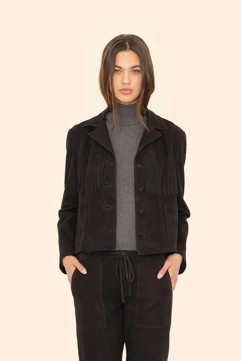 BRONCO SUEDE FRINGE JACKET *pre-order*
