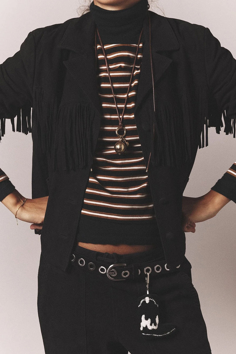 BRONCO SUEDE FRINGE JACKET *pre-order*