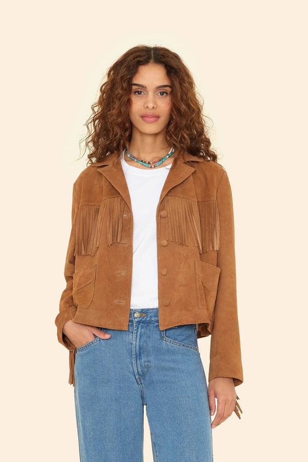 BRONCO SUEDE FRINGE JACKET *pre-order*
