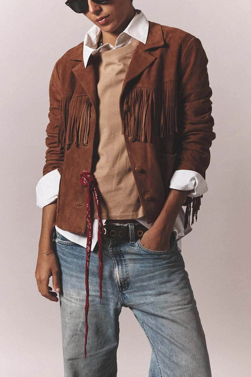 BRONCO SUEDE FRINGE JACKET *pre-order*