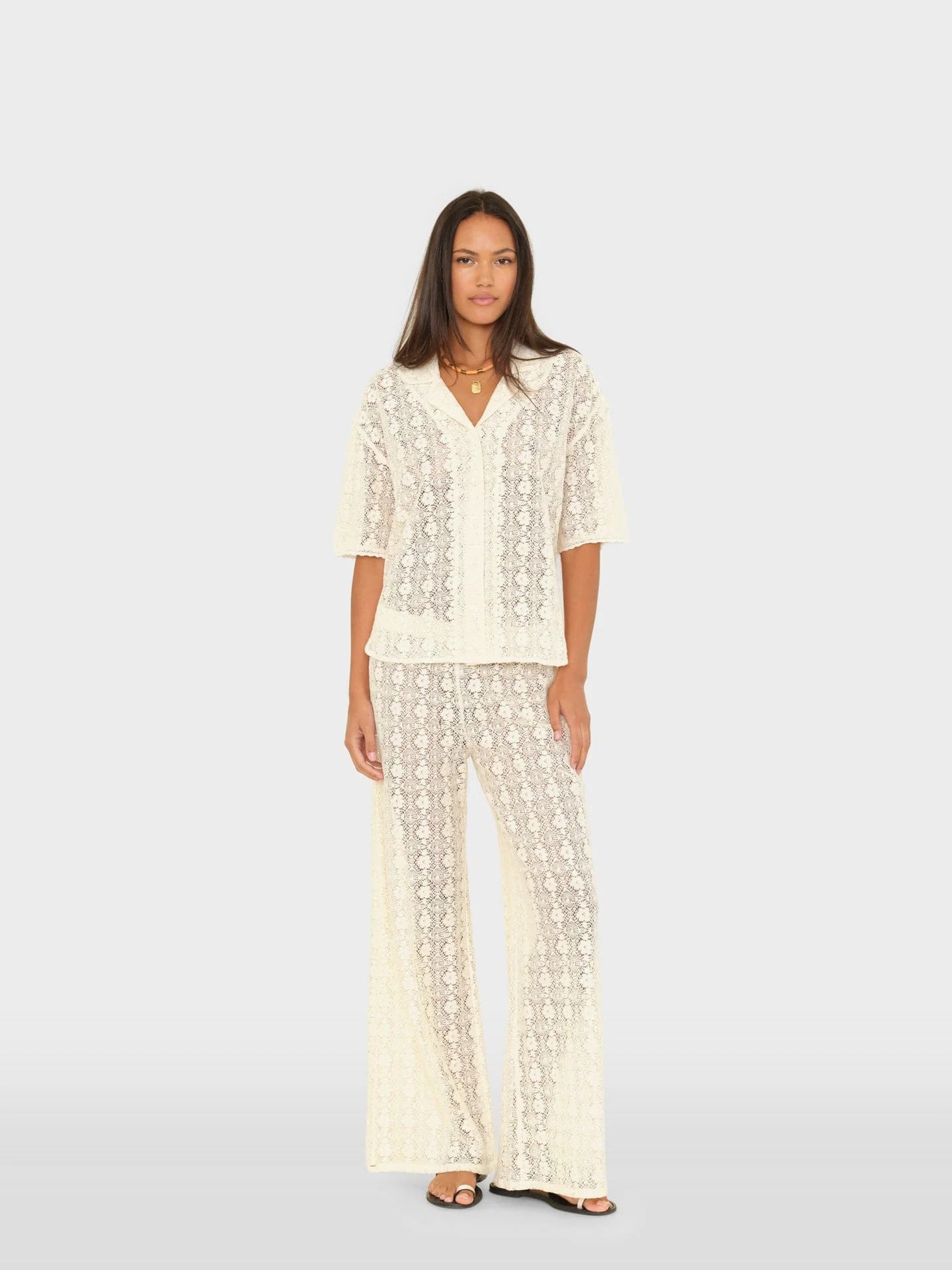 CHEMISE EN DENTELLE DE COTON INEZ