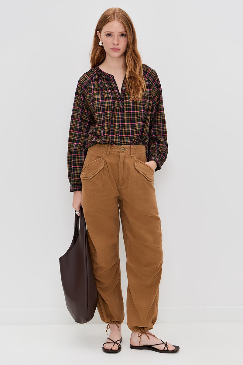 DARA PLAID TOP *pre-order*
