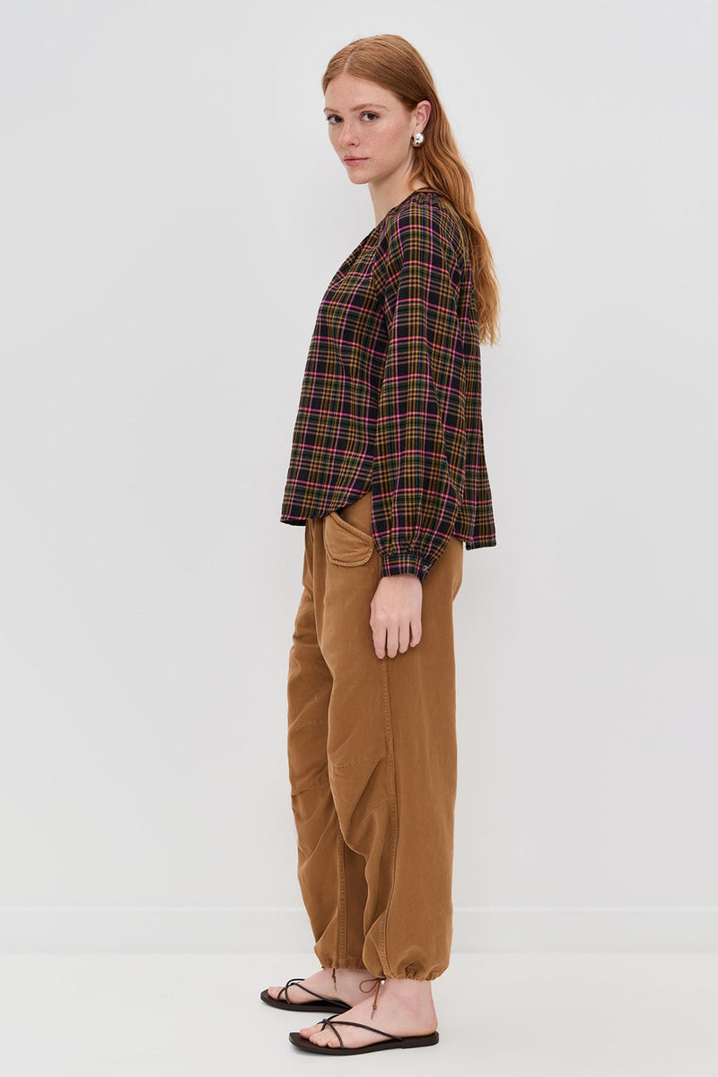 DARA PLAID TOP *pre-order*