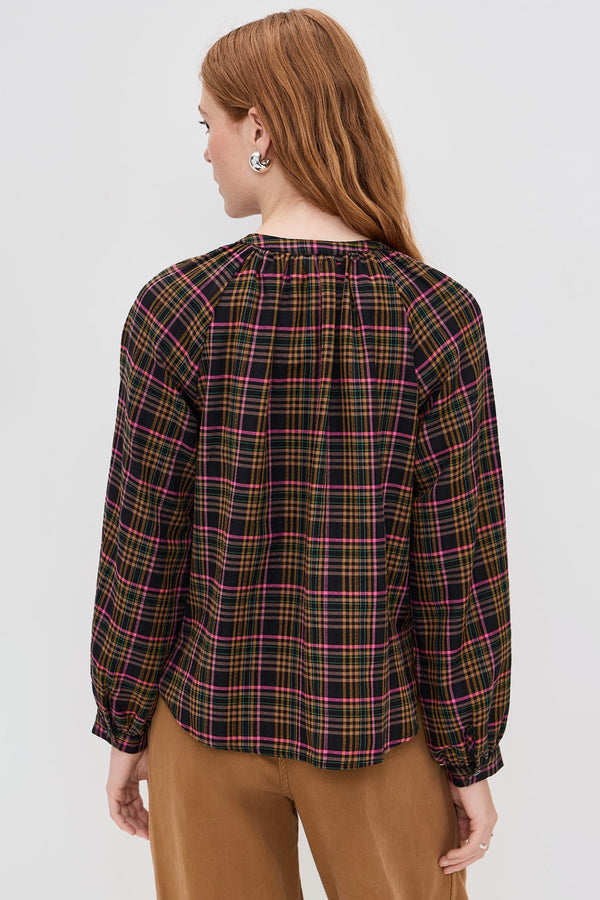 DARA PLAID TOP *pre-order*