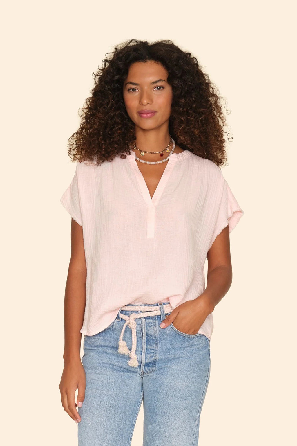 HAUT KANE EN GAUZE XIRENA - TAILLE M