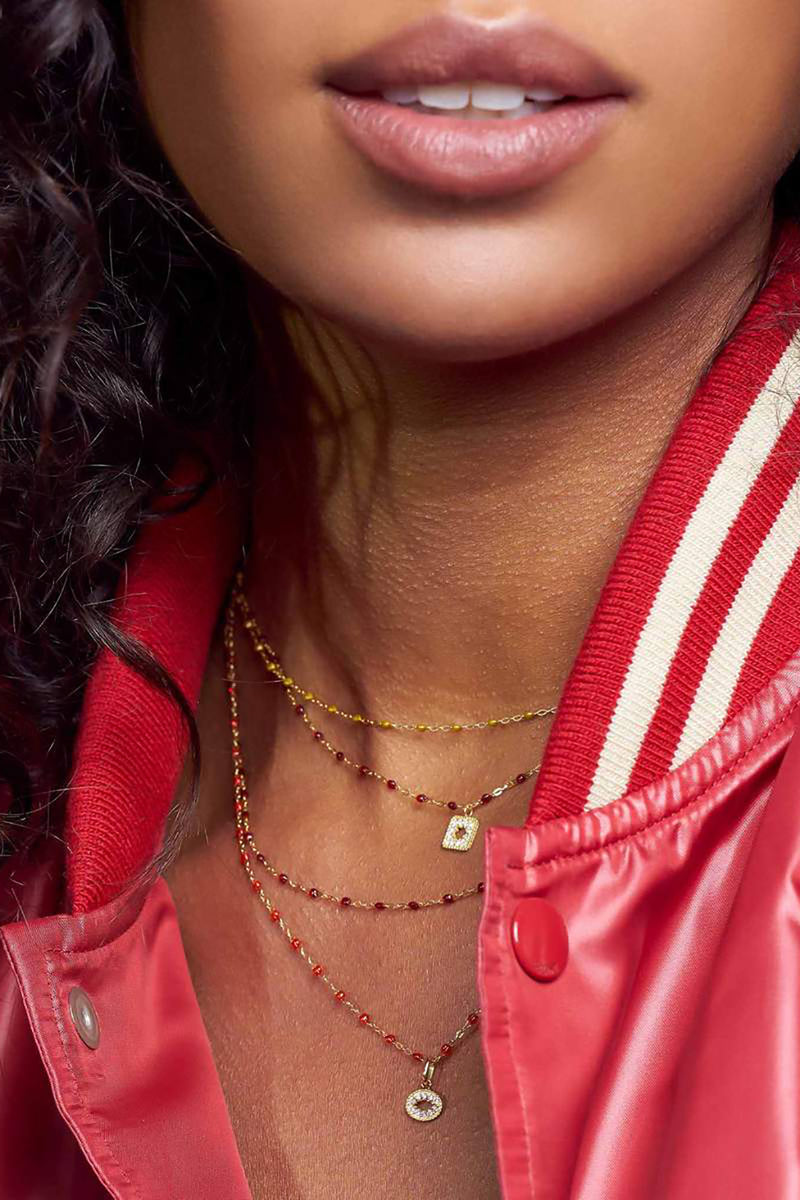 CLASSIC 16" GIGI NECKLACE IN CHERRY