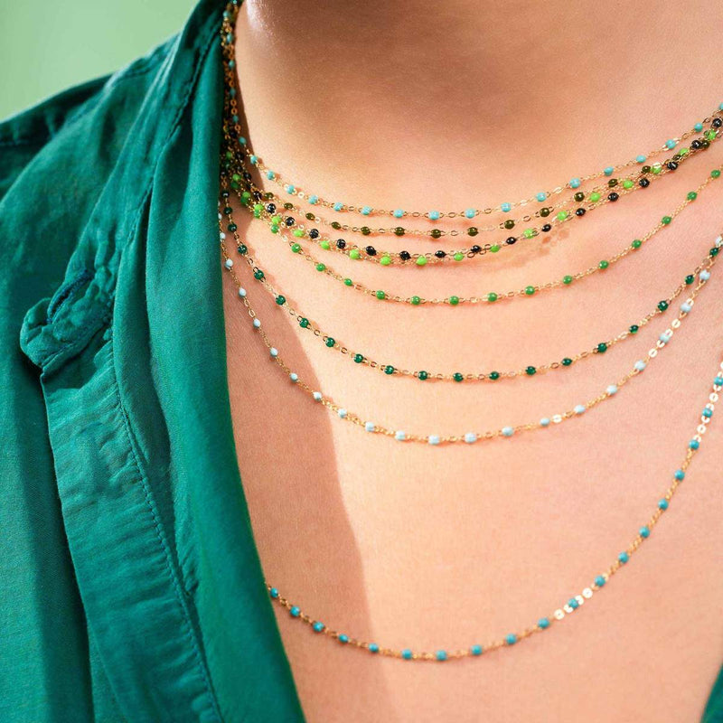 CLASSIC 16" GIGI NECKLACE IN GREEN