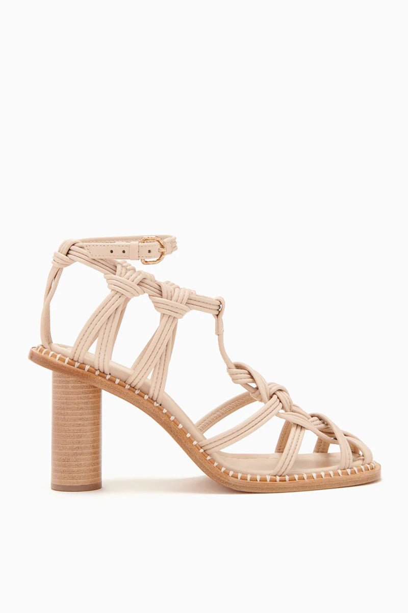 TULA KNOTTED HIGH HEEL IN LIMESTONE