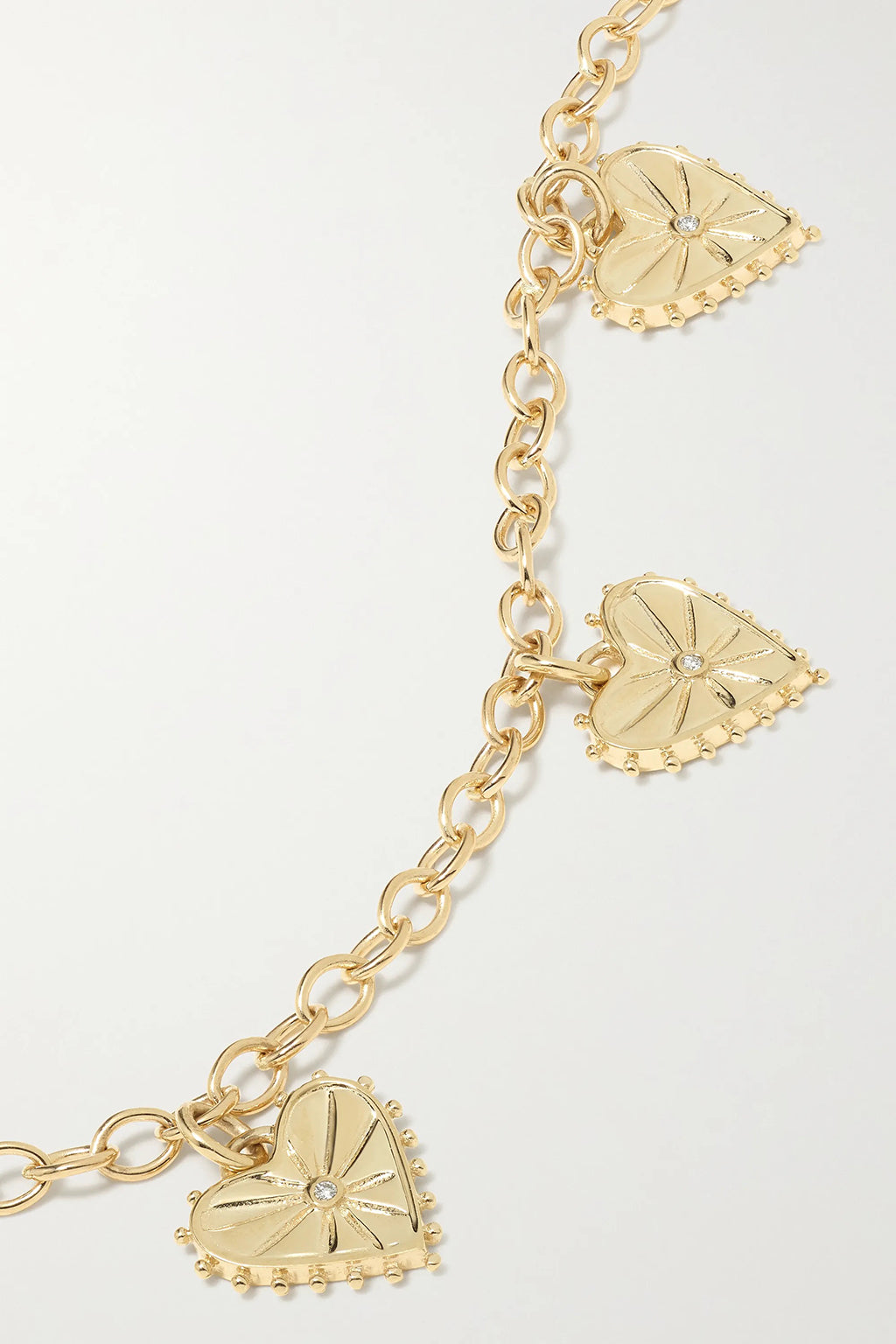 CHEVALIÈRE MULTICŒUR EN OR JAUNE 18 CARATS